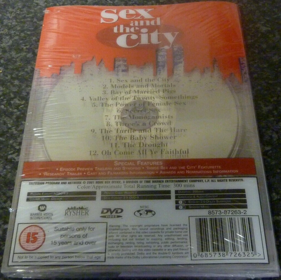 SEX AND THE CITY COMPLETE SERIES ONE DVD SET NEW SEALED - Image 2 of 2