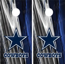 Dallas Cowboys Ripped Metal Cornhole Board Decal Wrap Wraps