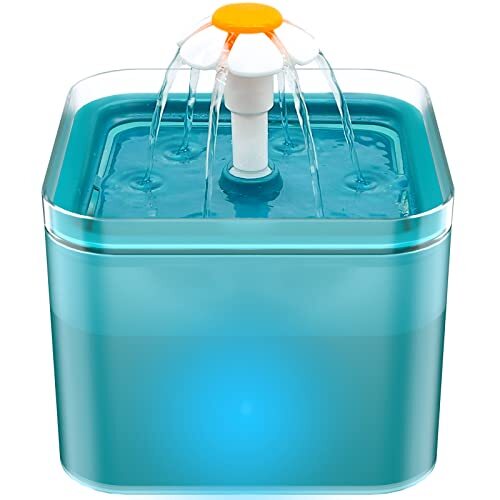 AONBOY Cat Water Fountain 2L Cat Water Fountain for Drinking Ultra Silent LED