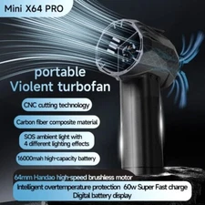 Mini X64PRO 950W 240km/h Violent Fan 5th Generation Turbo Jet Fan W/ 1500g
