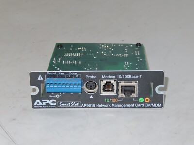 APC AP9618 Network Management Card EM/MDM | eBay