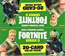 2021 Panini Fortnite Series 3 fat pack Box 12 packs containing 20 cards each
