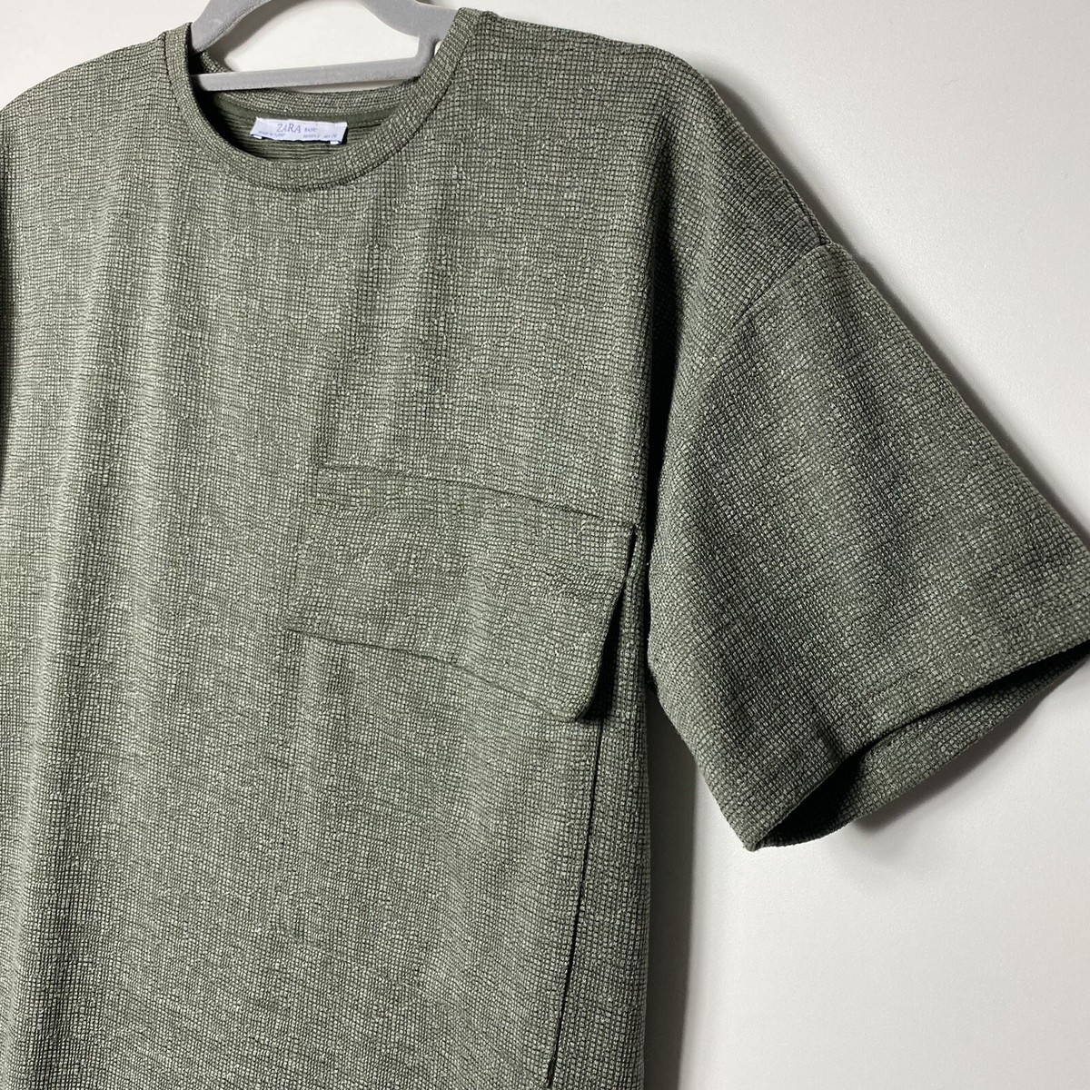 zara green t shirt dress Zara Cross Waist Jersey Dress-Hunter Green, Ikat main image 0