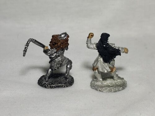 Reaper Minatures Pewter Metal Murial the Just & Jade Star Monk Figurine 1997 - Picture 3 of 7