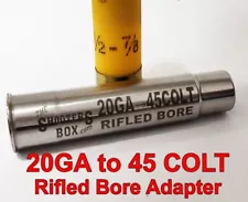 20GA to 45COLT RIFLED Shotgun Adapter - Chamber Reducer - Stainless - Free Ship✅