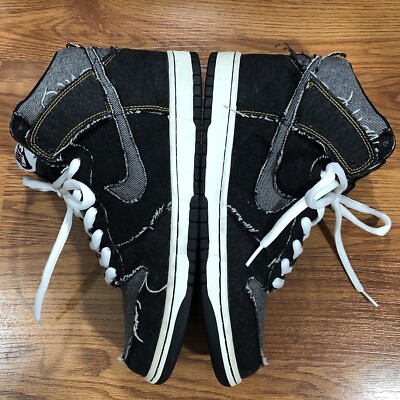 Nike Dunk Hi Black Denim 312423-001 Size 11 | eBay Nike Dunk Hi Black Denim 312423-001 Size 11 | eBay