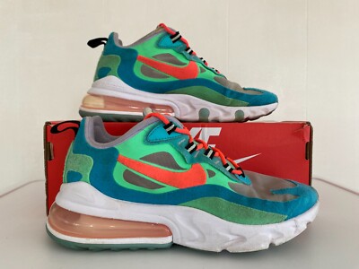 Damen Nike Air React 270 Sneaker Psychedelic Movement Blue Lagoo Größe UK3 EU 3