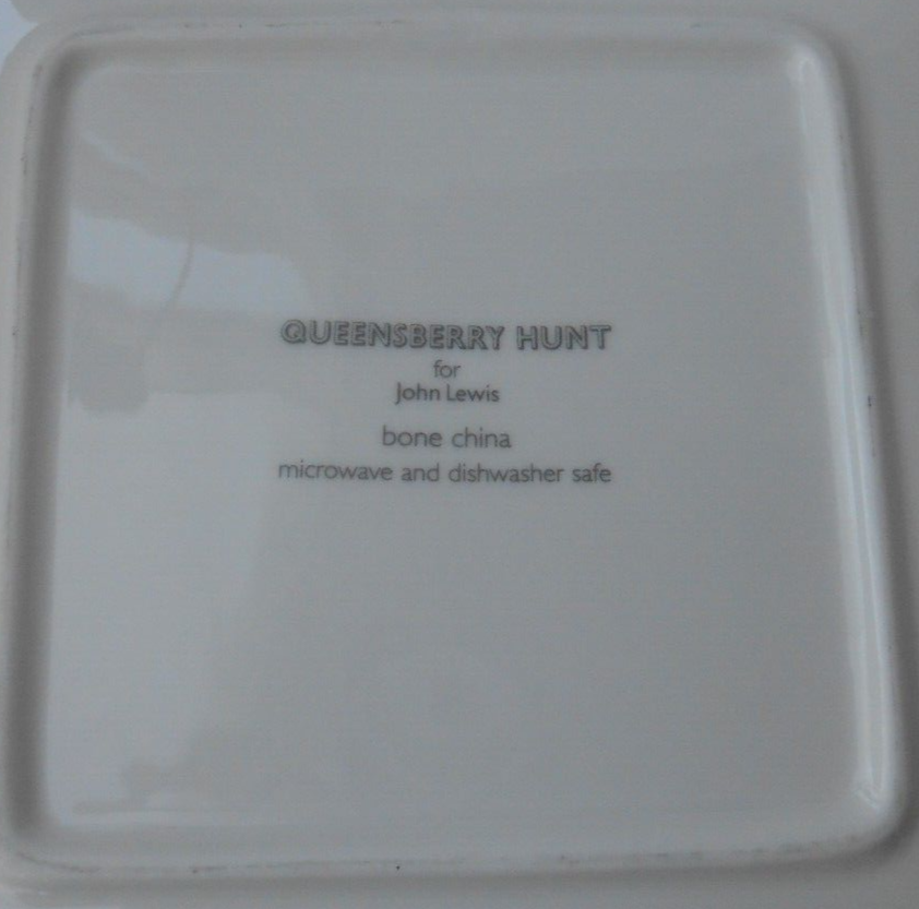 Queensberry Hunt for John Lewis 2 Square White Bone China Dinner