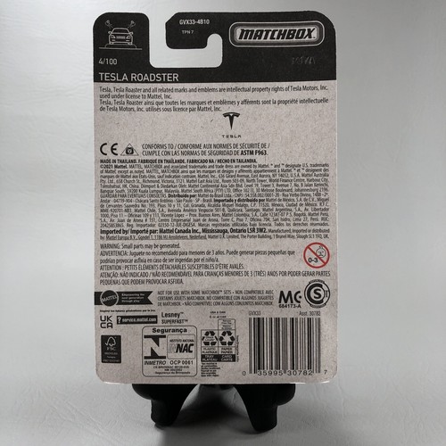 2022 Matchbox TESLA ROADSTER MBX Showroom 4/100 1:64 Scale - Bild 8 von 8