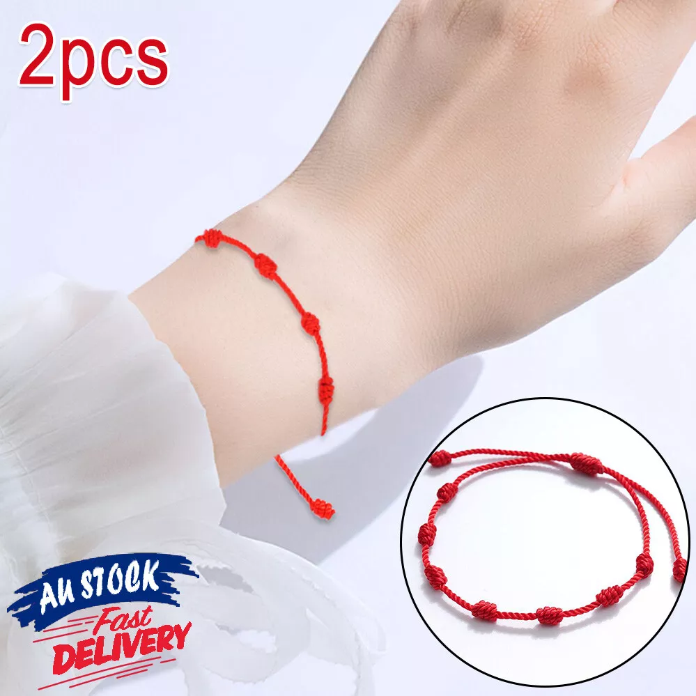 Red bracelet 2024 with 7 knots