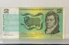 AUSTRALIA 1968 $2 TWO DOLLAR STAR NOTE  ZFP 19189*  PHILLIPS / RANDALL RARE