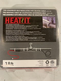 Heat It 18 Ft Water Pipe Roof Winter Weatherizing Heating Cable JHSF 18' 120V