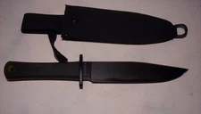 cold steel usa carbon v recon scout 7" fixed blade bowie knife vtg. never used.