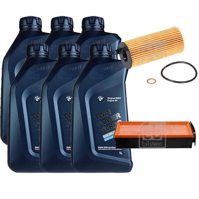 FEBI BILSTEIN Inspektionspaket 6L BMW Twin Power Turbo 5W-30 für X5 F15 F85