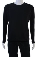 Boss Hugo Boss Men Black Designer Long Sleeve Crew Neck T-Shirt Size S