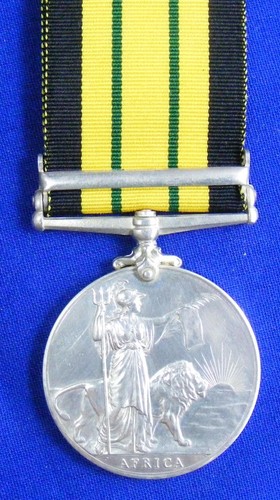 GB Original Medal: Africa Gen Serv, Somaliland 1908-10, Allum, HMS Hyacinth - Picture 2 of 4