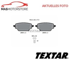 SATZ BREMSBELÄGE BREMSKLÖTZE TEXTAR 2665401 A FÜR RENAULT KANGOO III MPV