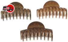 Goody Large Half Moon Colored Claw Clips, 3 Ct, for All Hair Types