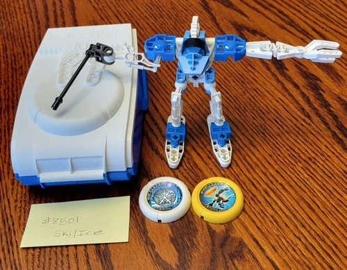 Lego 8501 Technic Throwbot Slizer: Ski Ice Set w/ Case & Disks