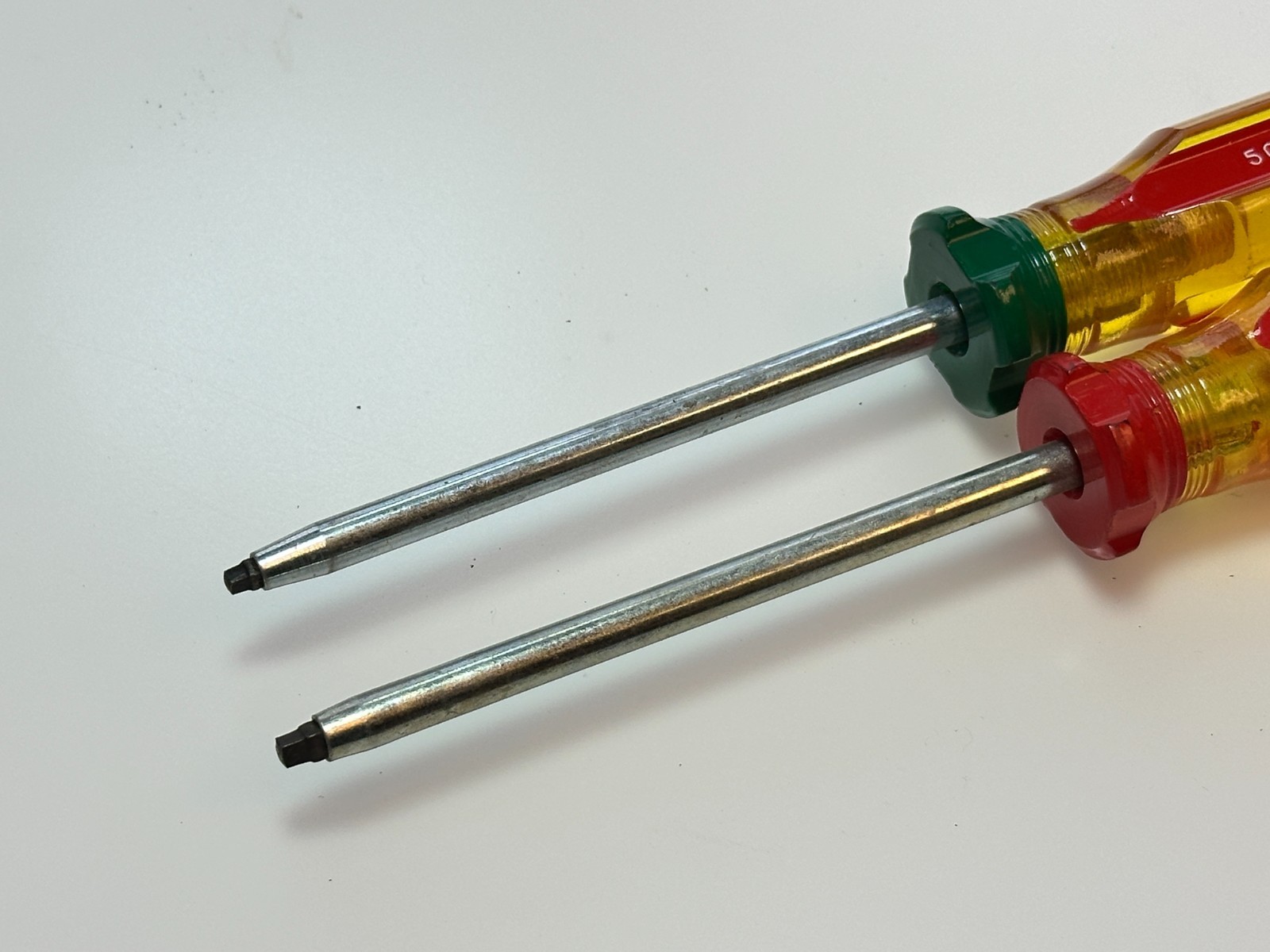 NOS Vermont American USA 2pc #1 & #2 Square Recess Screwdriver Set, 50311, 50312