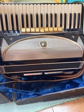 SETTIMIO SOPRANI Black Accordion made in Italy