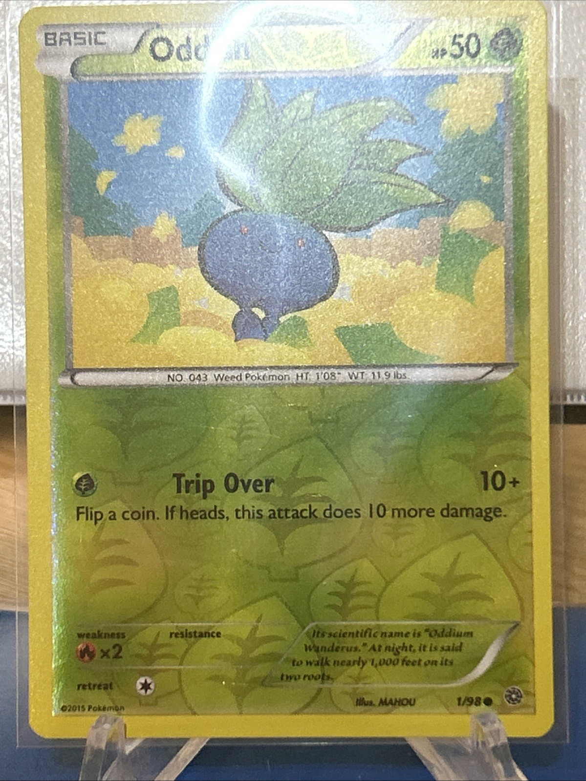 Reverse Holo Oddish 1/98 XY - Ancient Origins Pokemon TCG Card