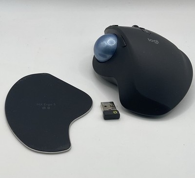 Logitech MX Ergo S Plus Wireless Trackball Mouse with Wedge