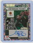2025 26 Panini Contenders Euroleague Mike Batiste Veteran Ticket #25/25