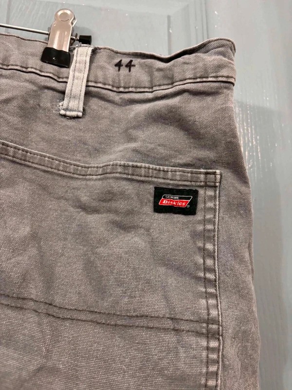 Dickies Genuine Grey Canvas Work Trousers W44 L32 image 4