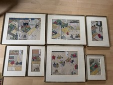 Konvolut Japanische Malerei ca um 1900