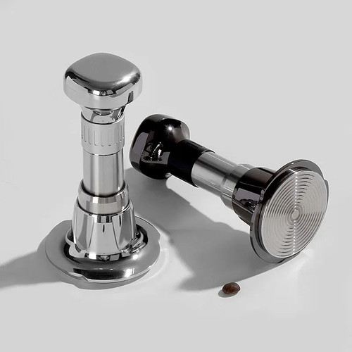 Stainless Steel Resilient Coffee Powder Press Threaded Bottom 51/53/58mm Tamper - Picture 2 of 28