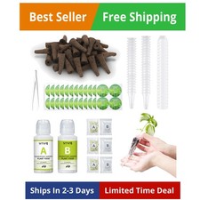 188Pcs Hydroponic Pods Supplies: Grow Anything Kit with 45 Grow Sponges, 45 G... 0.16 per gallon
