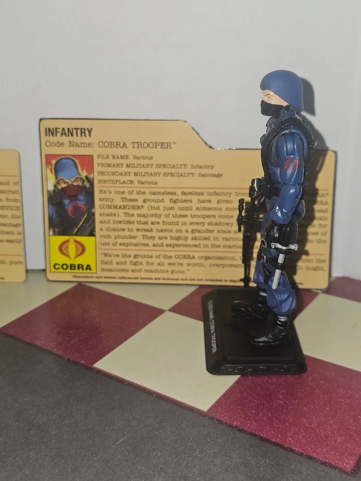 Gi Joe COBRA TROOPER 2007 солдат 25-я годовщина v2 полная красная эмблема - Изображение 2 из 4