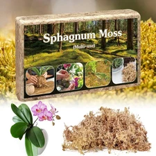 Sphagnum Moss,Sphagnum Moss for Plants,4 QT Natural Long Fibered Sphagnum Peat