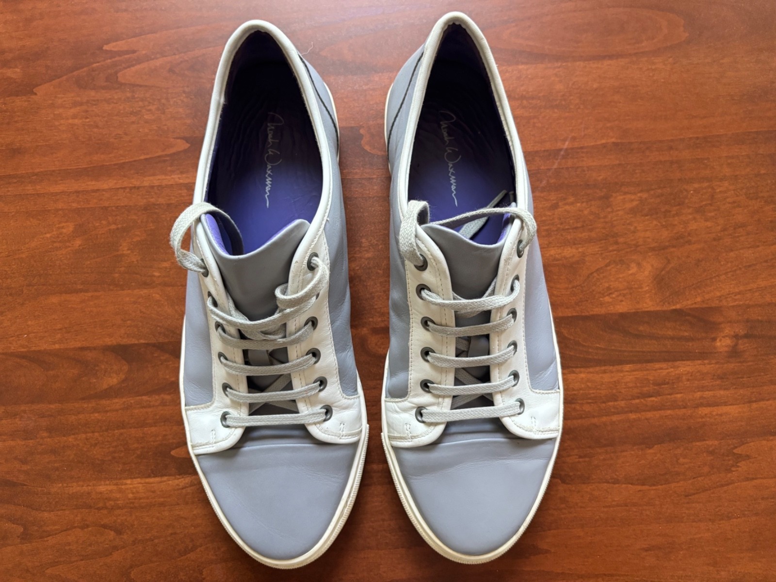SAOLA Scarpe da uomo Noah Waxman Gotham ll SN2CLF sneakers in pelle grigio bianco