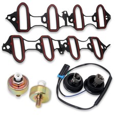 Dual Knock Sensor Kit with Wiring Harness Intake Manifold Gasket,For Chevy Sil