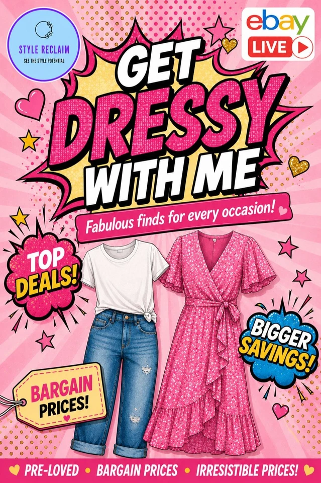 🛍️👗Get dressy with me - preloved women's clothing show 👗🛍️
