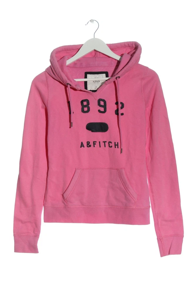 ABERCROMBIE & FITCH Sweat à capuche Dames Sweat T EU 34 rose-noir - Photo 1/4