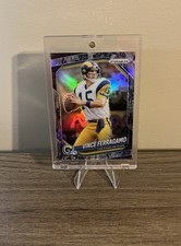 2025 Panini Prizm - Vince Ferragamo #240 Blue Camo Prizm 02/25 SSP Rams