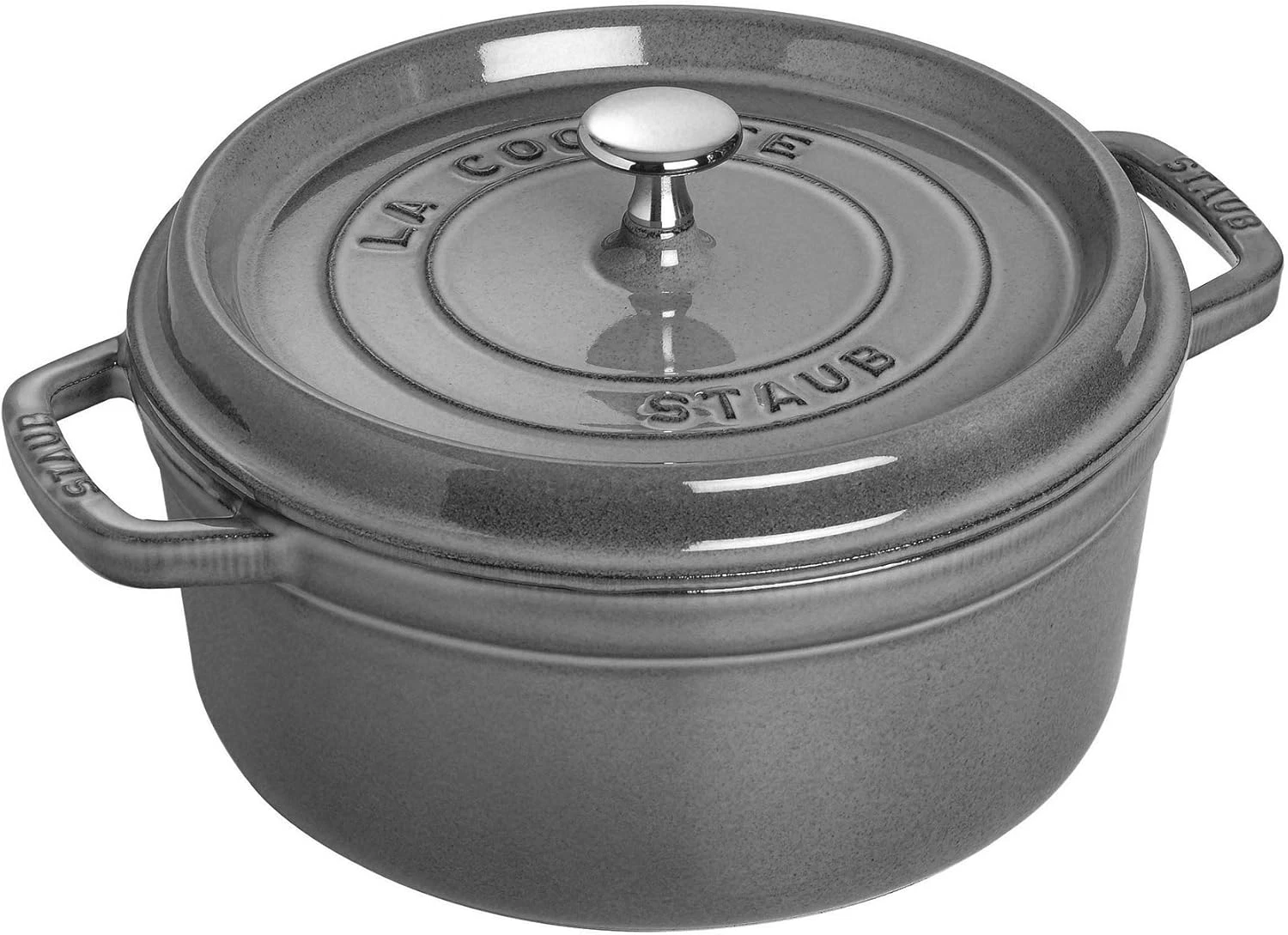 French Cast Iron Dutch Oven, 4-Qt Graphite Grey, Serves 4-6 People
Opens in a new window or tab
