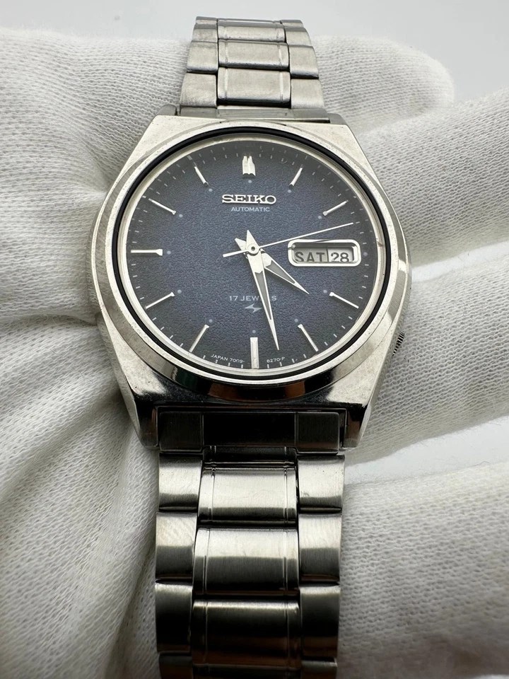 Reloj de pulsera vintage Seiko 5 automático auténtico hecho en Japón para hombre Foto 2 de 4