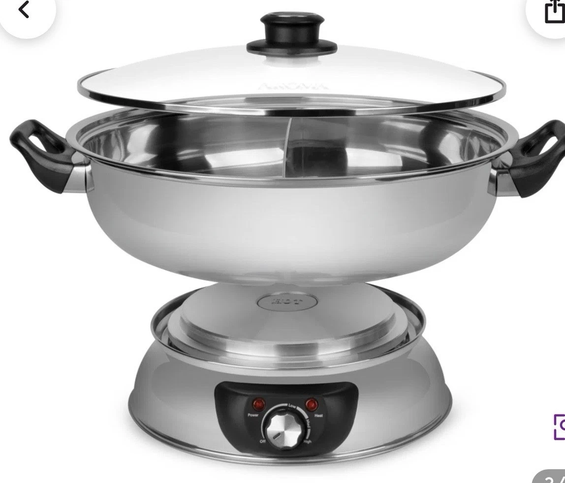 Aroma Housewares ASP-610 Dual-Sided Shabu Hot Pot, 5Qt,Shipped from the United S
Opens in a new wind