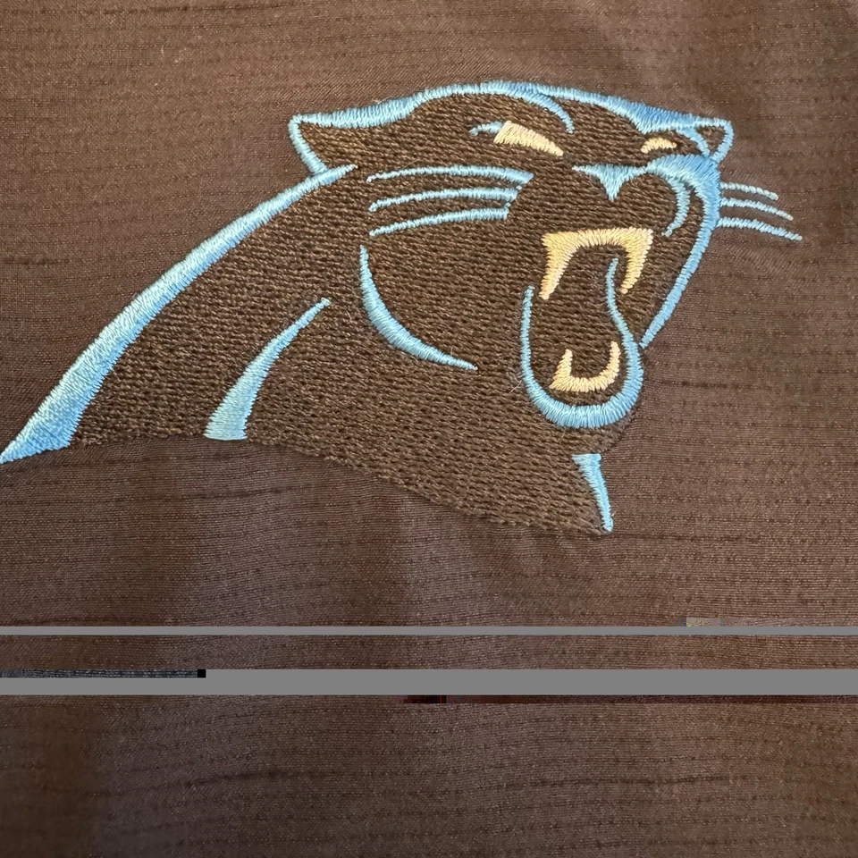 Рубашка с черным воротником Nike Dri-Fit с логотипом Carolina Panthers, размер мужской средний - Изображение 2 из 4