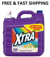 Xtra Liquid Laundry Detergent Calypso Fresh Scent 312 fl oz, 260 Loads 0.05 per gallon