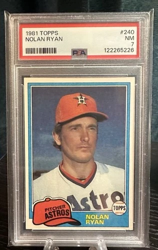 1981 Topps Nolan Ryan #240 PSA 7 HOF Freshly Graded