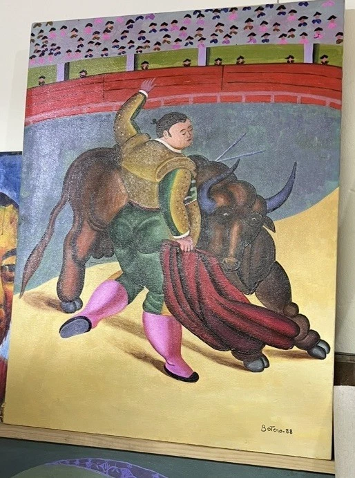 Pintura al óleo sobre lienzo firmada por Fernando Botero (hecha a mano) 20x28 en Boterismo. Foto 2 de 3