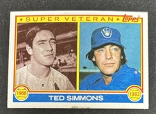 1983 Topps Super Veteran Ted Simmons Baseball Card #451 Brewers Catcher Poor O/C