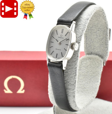  Rare! [Near MINT w/Box] Omega Genève Ref.511.0454 Oval 15x26mm Manual Women's