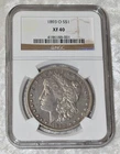 1893 O MORGAN 90% SILVER ONE $1 DOLLAR NGC CERTIFIED XF 40 XF40 NEW ORLEANS MINT