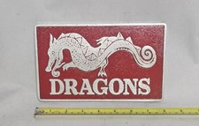 Dragons Cast Aluminum Car Club Plaque